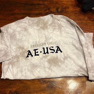 American Eagle long sleeve tie dye t